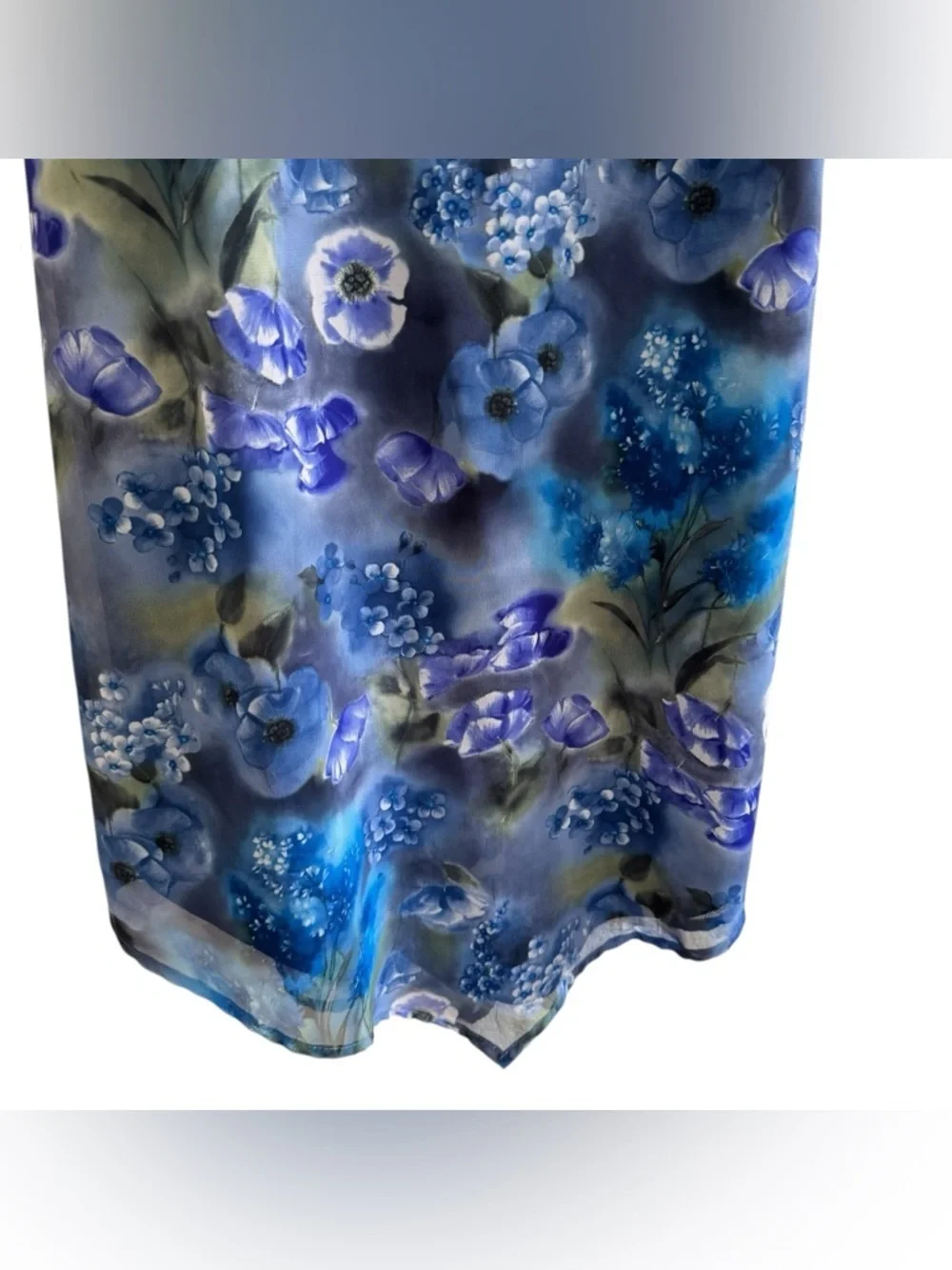 VTG Sweet Sweet Sweet Soda Whimsigoth Blue Purple Floral Slip Dress Mix Media S
